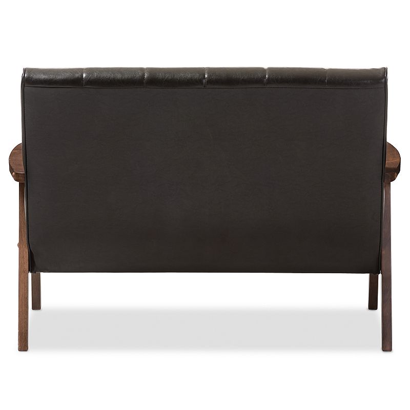 Baxton Studio Nikko Loveseat