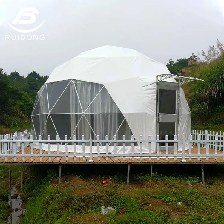 Aluminum Camping Dome Tent Outdoor Frame Waterproof Hotel House Glamping Geodesic Luxury Tents