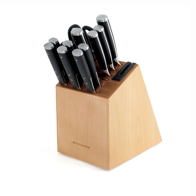 KitchenAid KO14TNBXBAA Gourmet 14-pc. Forged Triple Rivet Knife Block Set