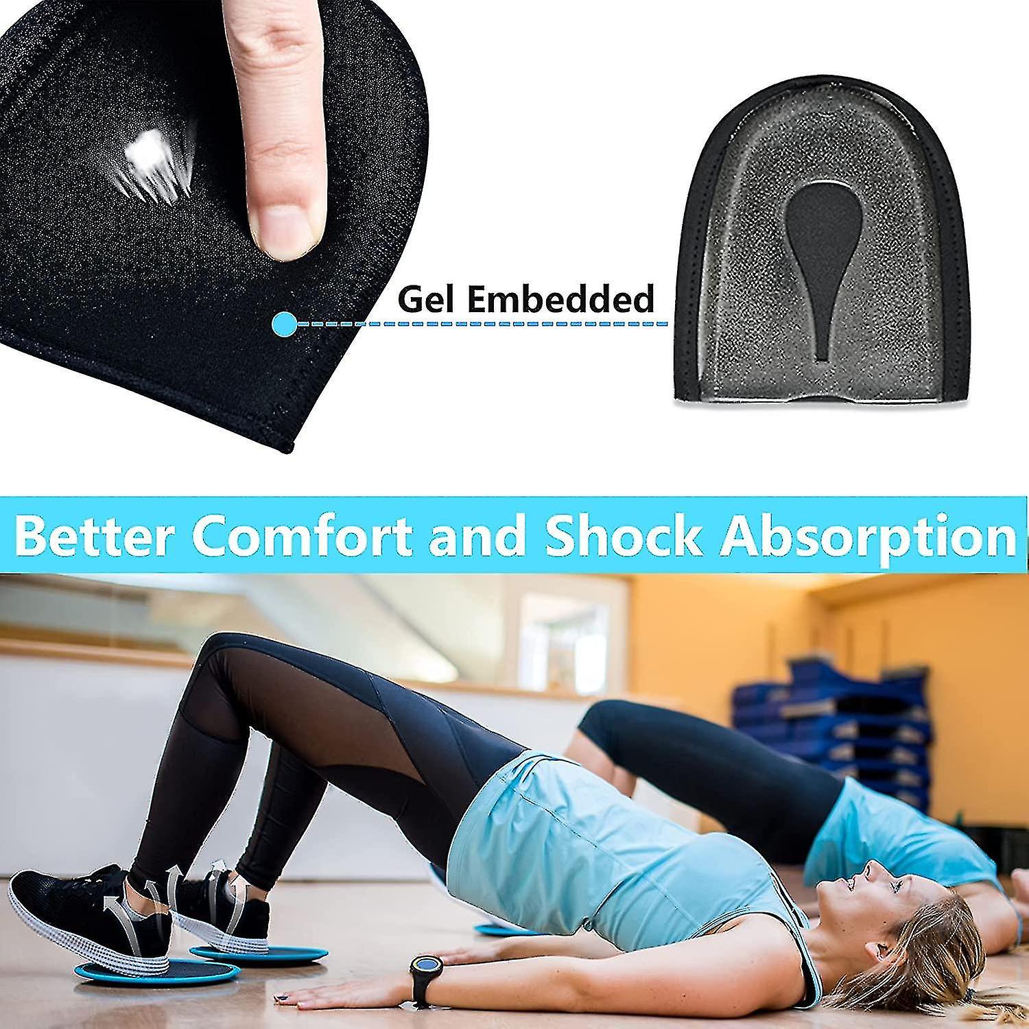 Heel Protectors， Gel Heel Cups， Heel Cushion Support Compatible With Plantar Fasciitis， Heel P