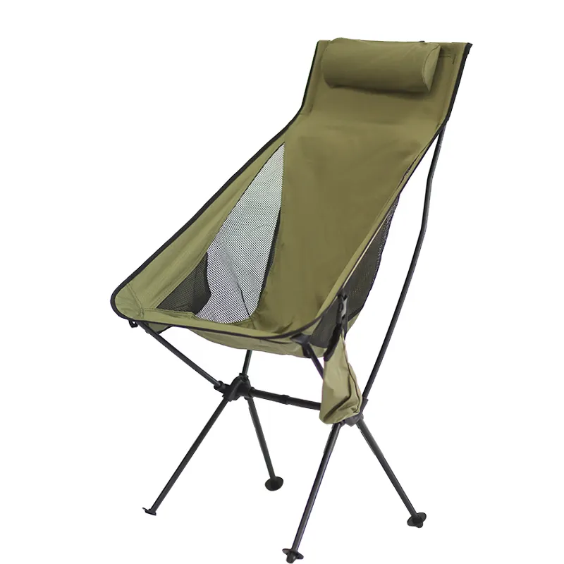 Metal Beach Folding Large Moon Chair Camping Chair Manufacturer Outdoor Furniture For Picnics Hiking