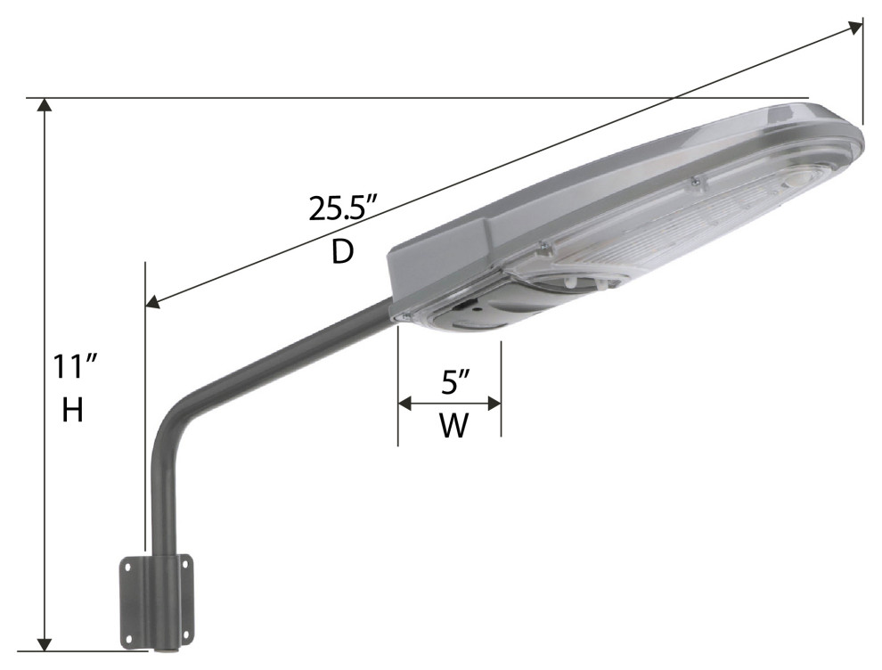 Yard Light With 2 Mounting Options  Mounting Arm or Direct to Wall   Transitional   Outdoor Wall Lights And Sconces   by Gama Sonic  Houzz