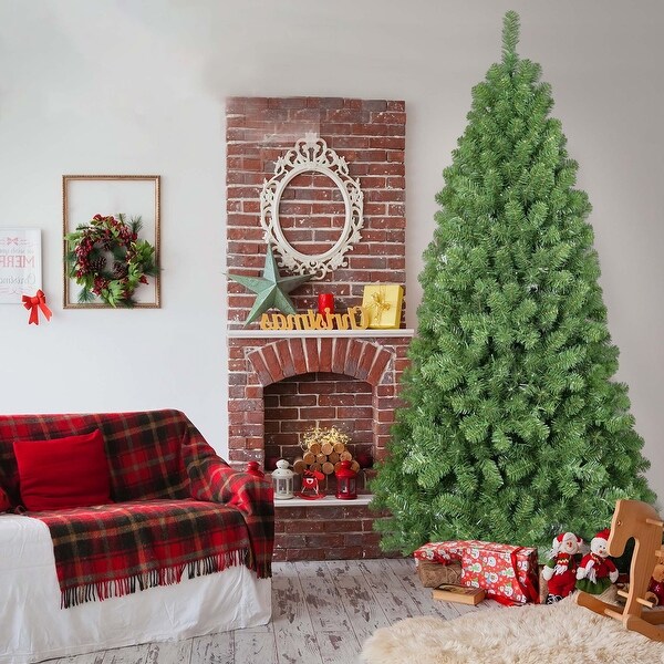 7FT PVC Green Memory Wire Christmas tree