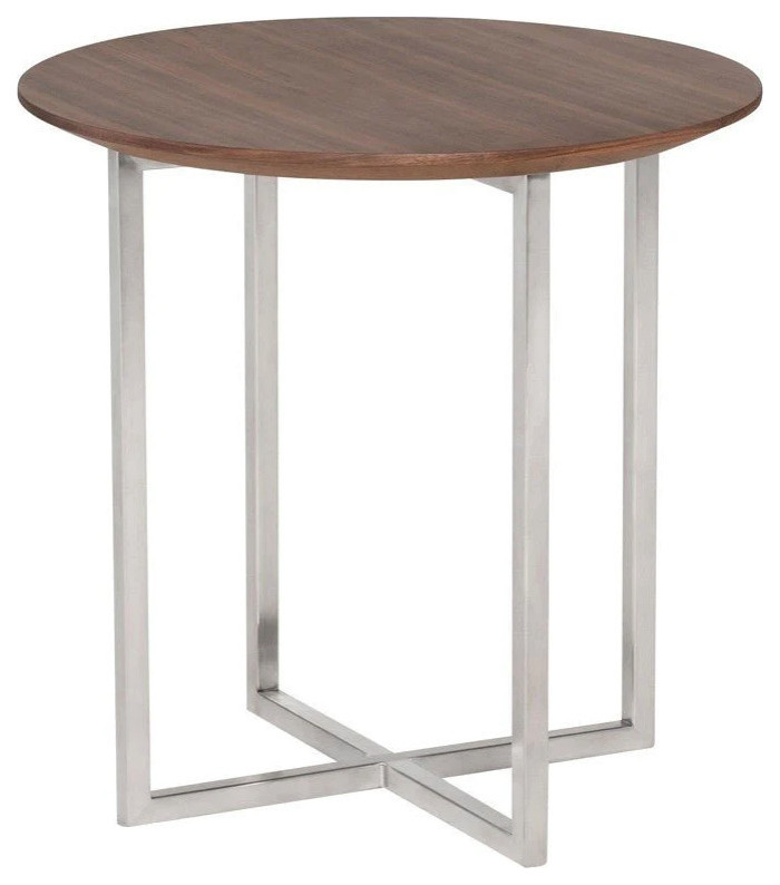 Enzo Walnut Side Table   Contemporary   Side Tables And End Tables   by V.S.D Furniture  Houzz