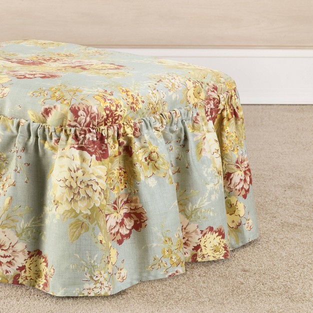 Ballad Bouquet Ottoman Slipcover Rob x27 s Egg Waverly Home