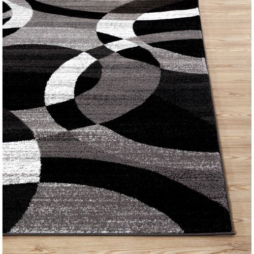 World Rug Gallery Contemporary Modern Circles Area Rug