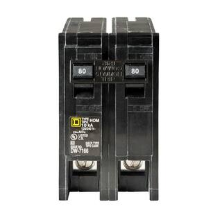 Square D Homeline 80 Amp 2-Pole Circuit Breaker HOM280CP