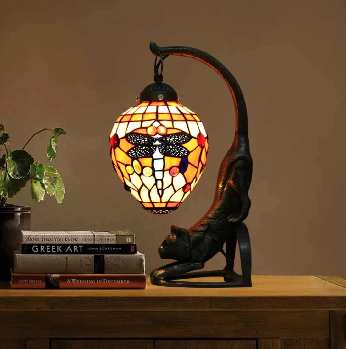 Tiffany Style Cat Lamp - Style A