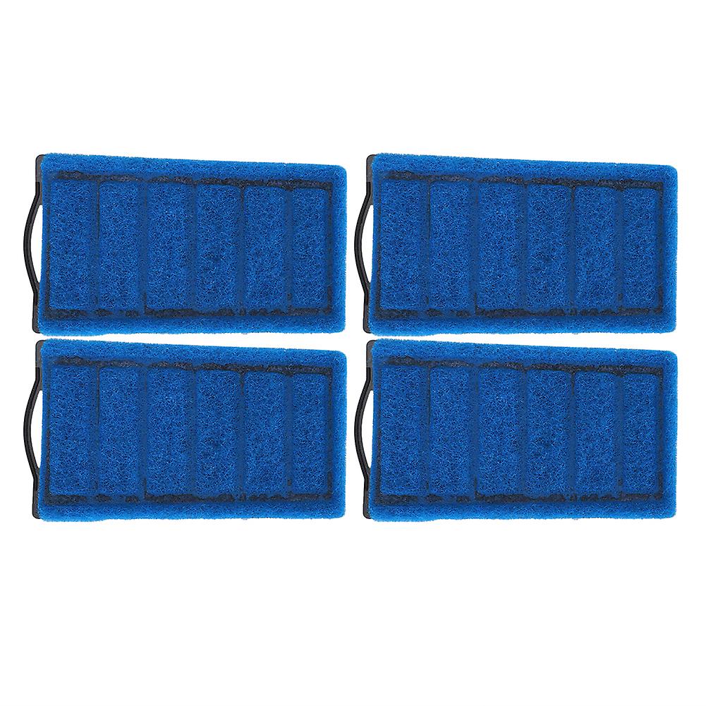 4pcs Blue Filter Cartridges Aquarium Tortoise Tank Carbon Filter Element Replacement