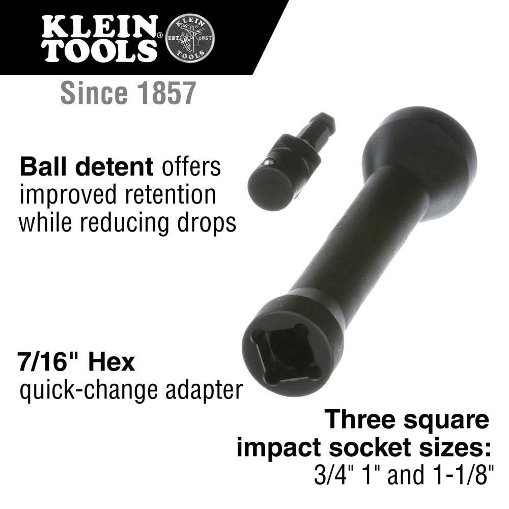 Klein Tools 3-in-1 Impact Socket NRHD from Klein Tools