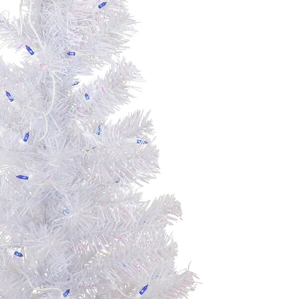 4' Prelit Rockport White Pine Artificial Christmas Tree