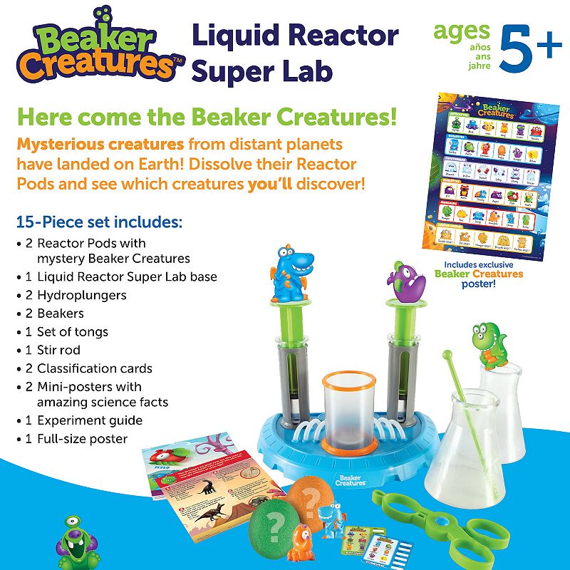 Learning Resources Beaker Creatures Liquid Reactor Super Lab