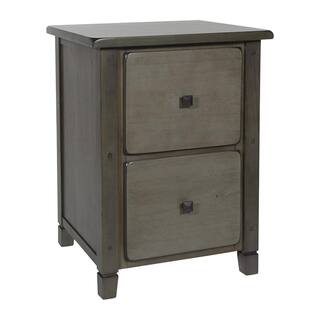 OSP Home Furnishings Hillsboro File Grey Wash Cabinet HSB30-WGR