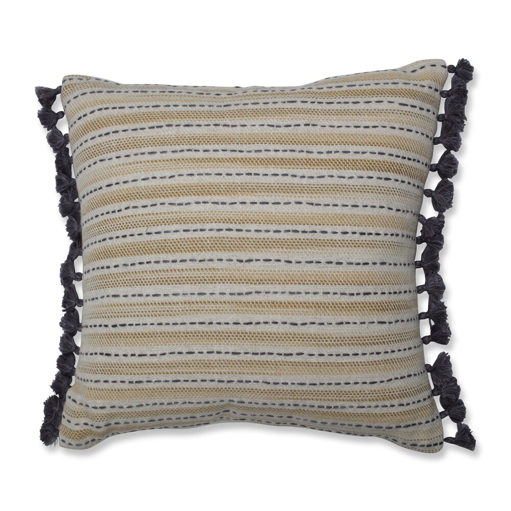 Pillow Perfect Ombre Coastal Stripe 16.5 inch Throw Pillow