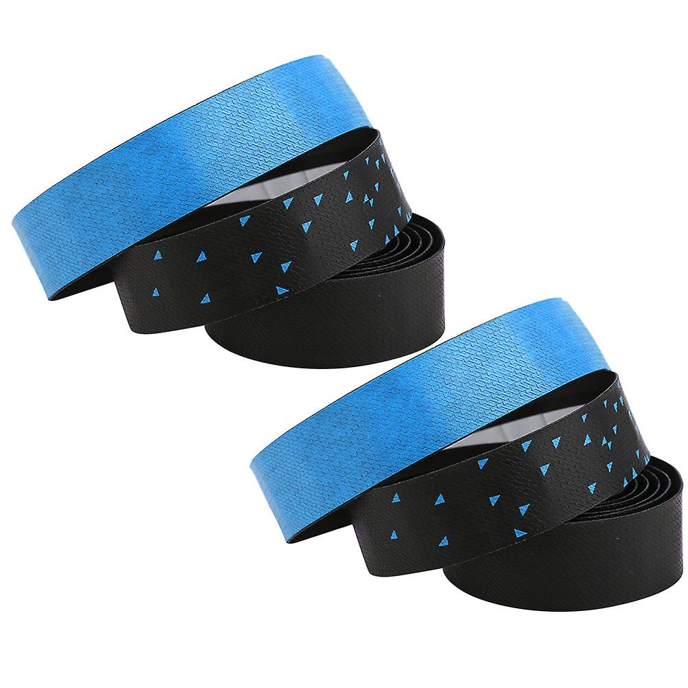 Bicycle Handlebar Tape Bent Grip Bar Tape Breathable Cycling Bike  Handle Bandage Wrap Strapblack And Blue