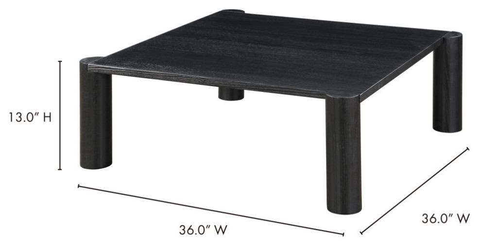 Post Coffee Table   Transitional   Coffee Tables   by Moe  x27s Home Collection  Houzz