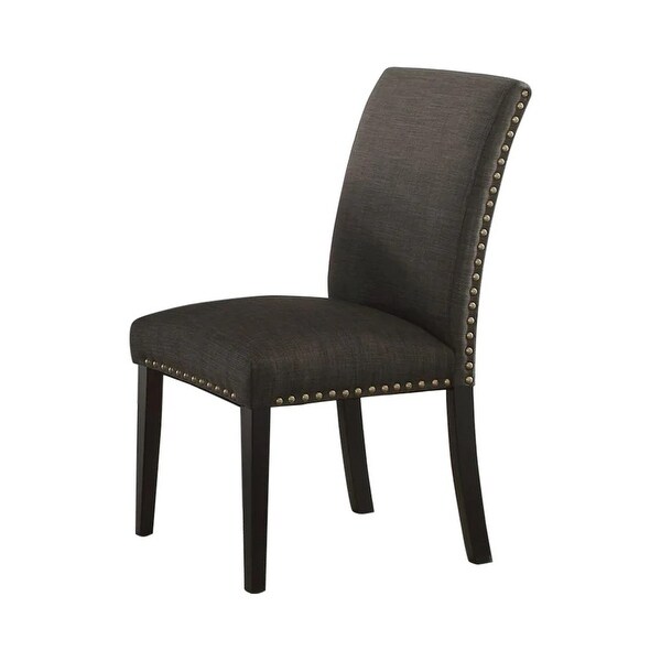 Dining Room Chairs Polyfiber Tufted Set of 2