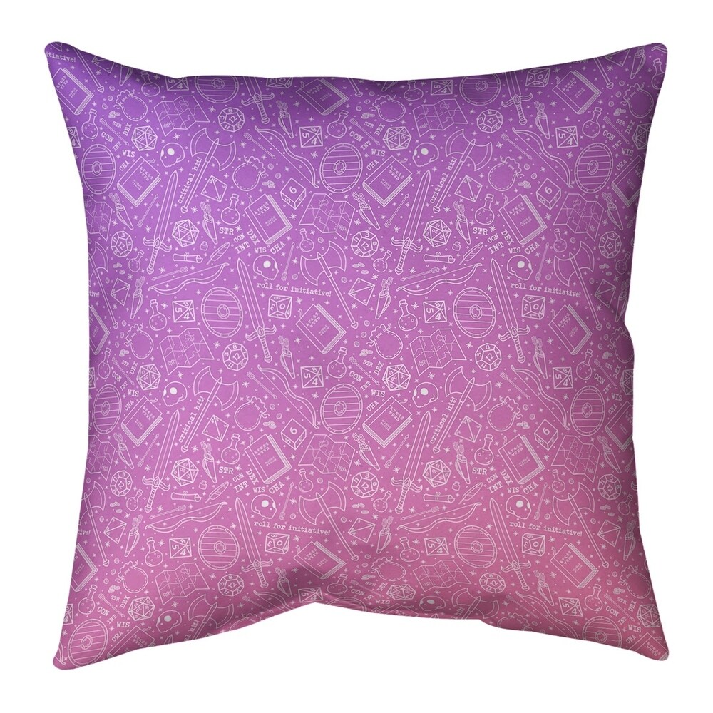 Ombre RPG Pattern Indoor/Outdoor Pillow