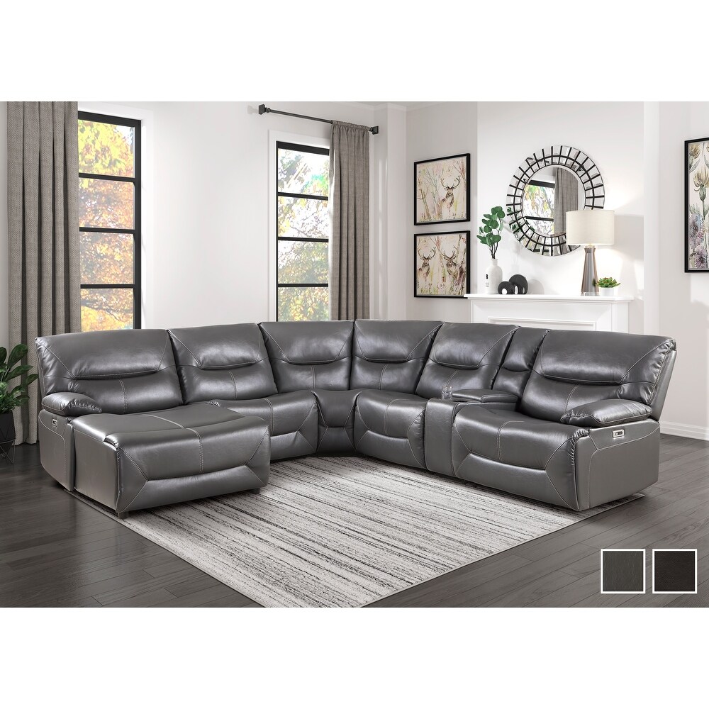 Geoffrey Power Reclining Sectional Sofa with Left Chaise