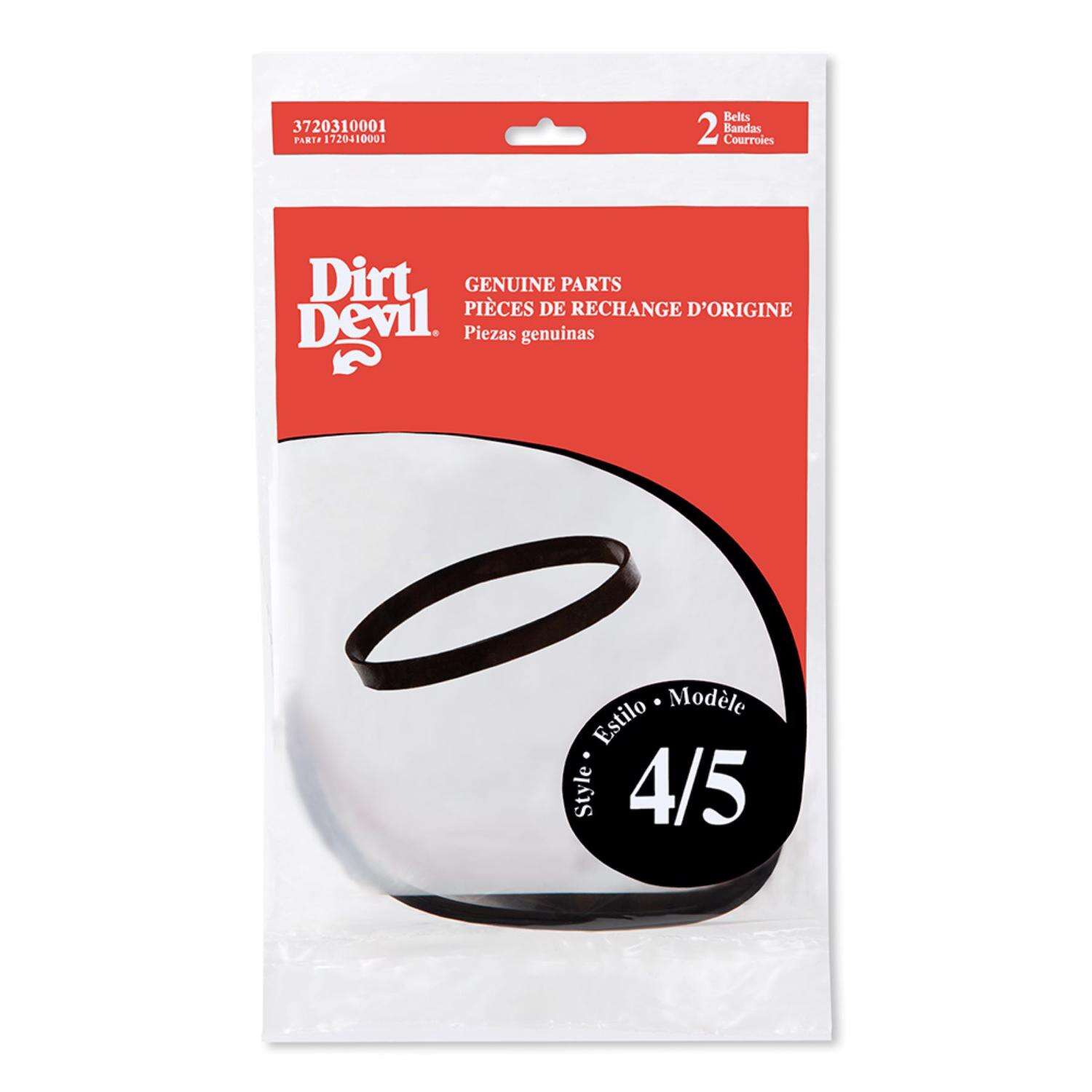 Dirt Devil Vacuum Belt For Upright Vacuums 2 pk