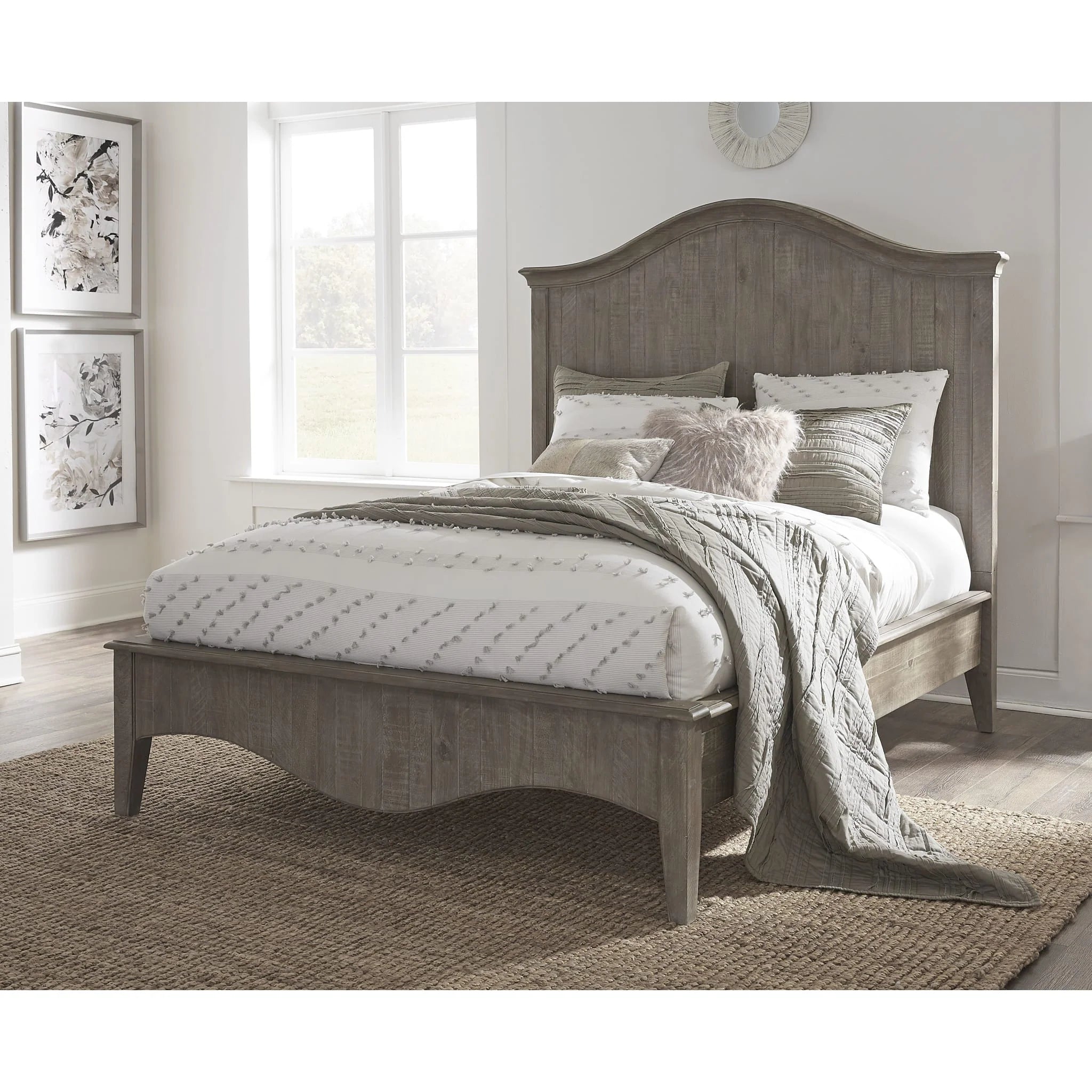 Cottage Taupe Queen Bed