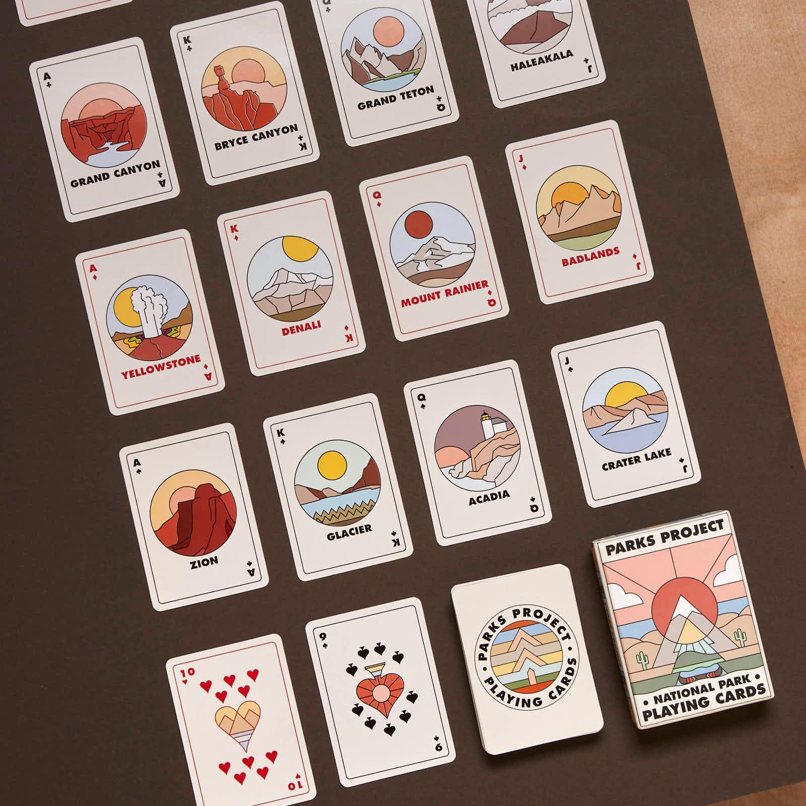 Parks Project Minimalist National Park Playing Cards