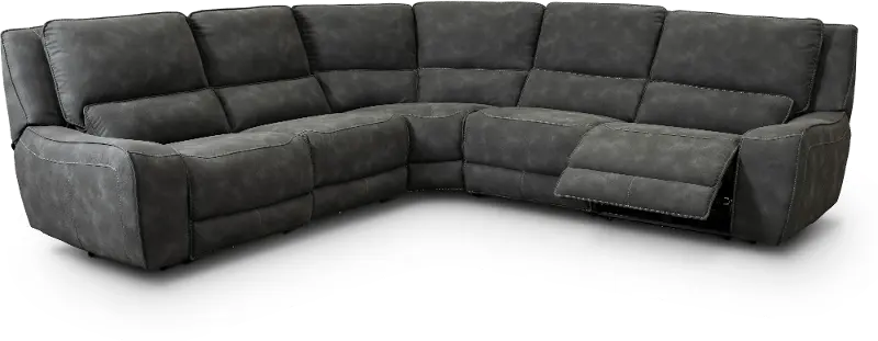 Sauvage 5-Piece Curved Power Reclining Sectional