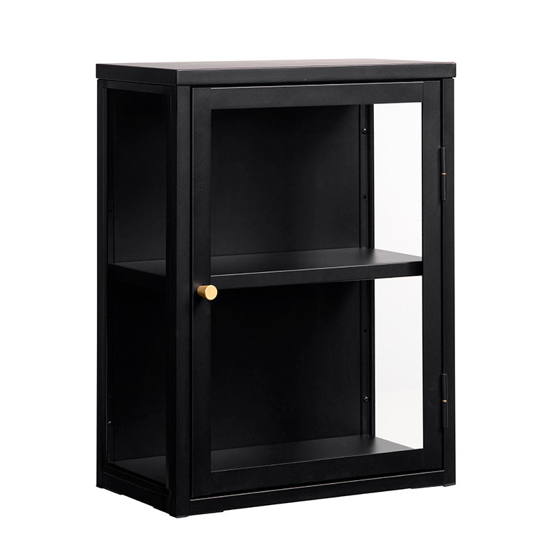 CARMEL Wall Glass Cabinet 45cm - Black