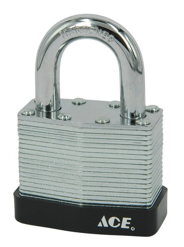 Ace 1-3/8 in. H X 1-3/4 in. W X 1-1/16 in. L Steel Double Locking Padlock