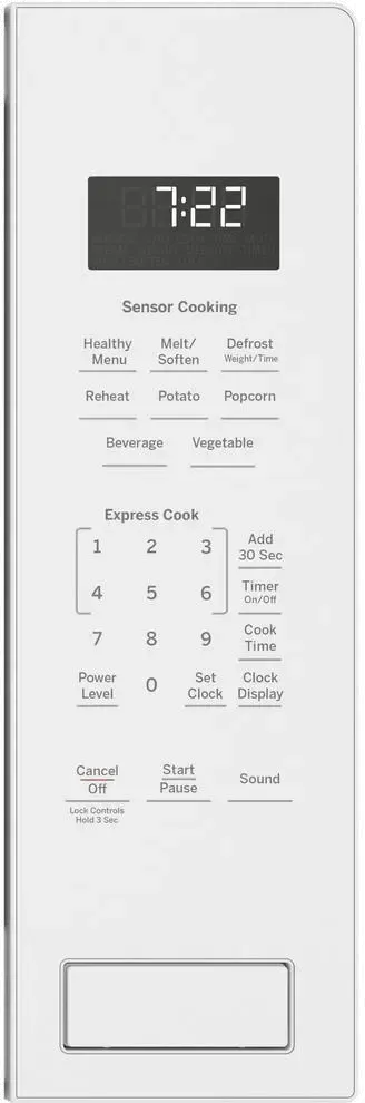 GE Profile Countertop Microwave and 30 Inch Trim Kit - 2.2 cu. ft. White