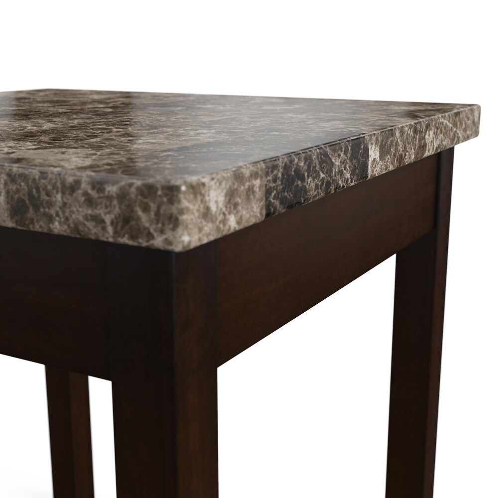 Irving Traditional Marble End Table