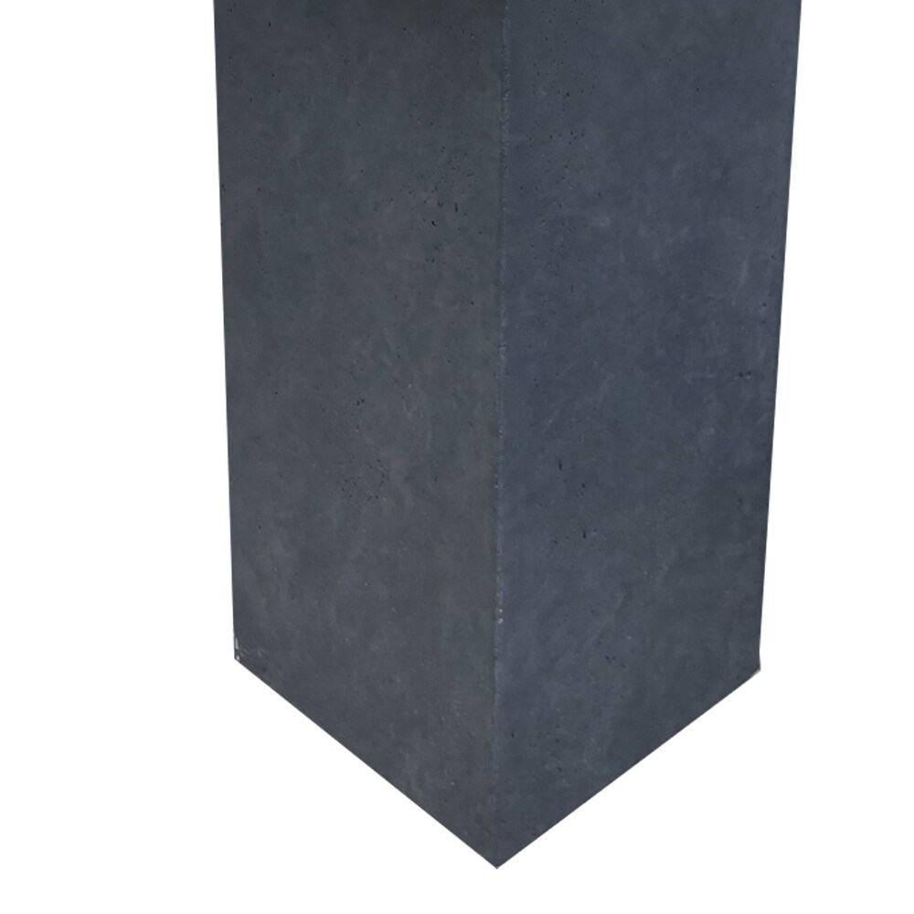 Durx litecrete Lightweight Concrete Tall Light Granite Planter Medium   11'x11'x23.6'