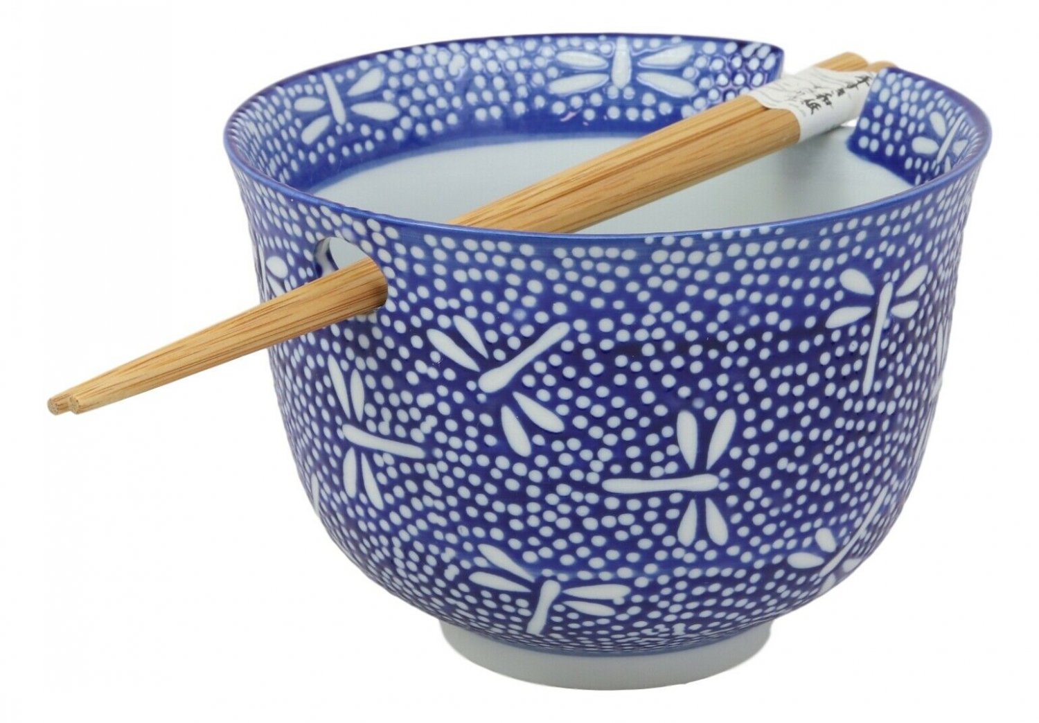 1 Ming Style Tombo Dragonfly Ramen Noodles 5D Soup Rice Bowl With Chopsticks Set EBR02