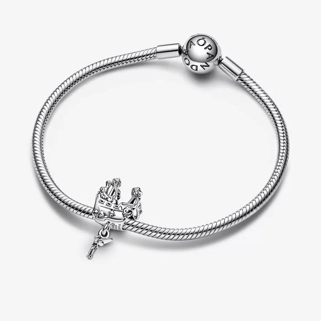 PANDORA  Disney Tinker Bell & Captain Hook’s Pirate Ship Charm