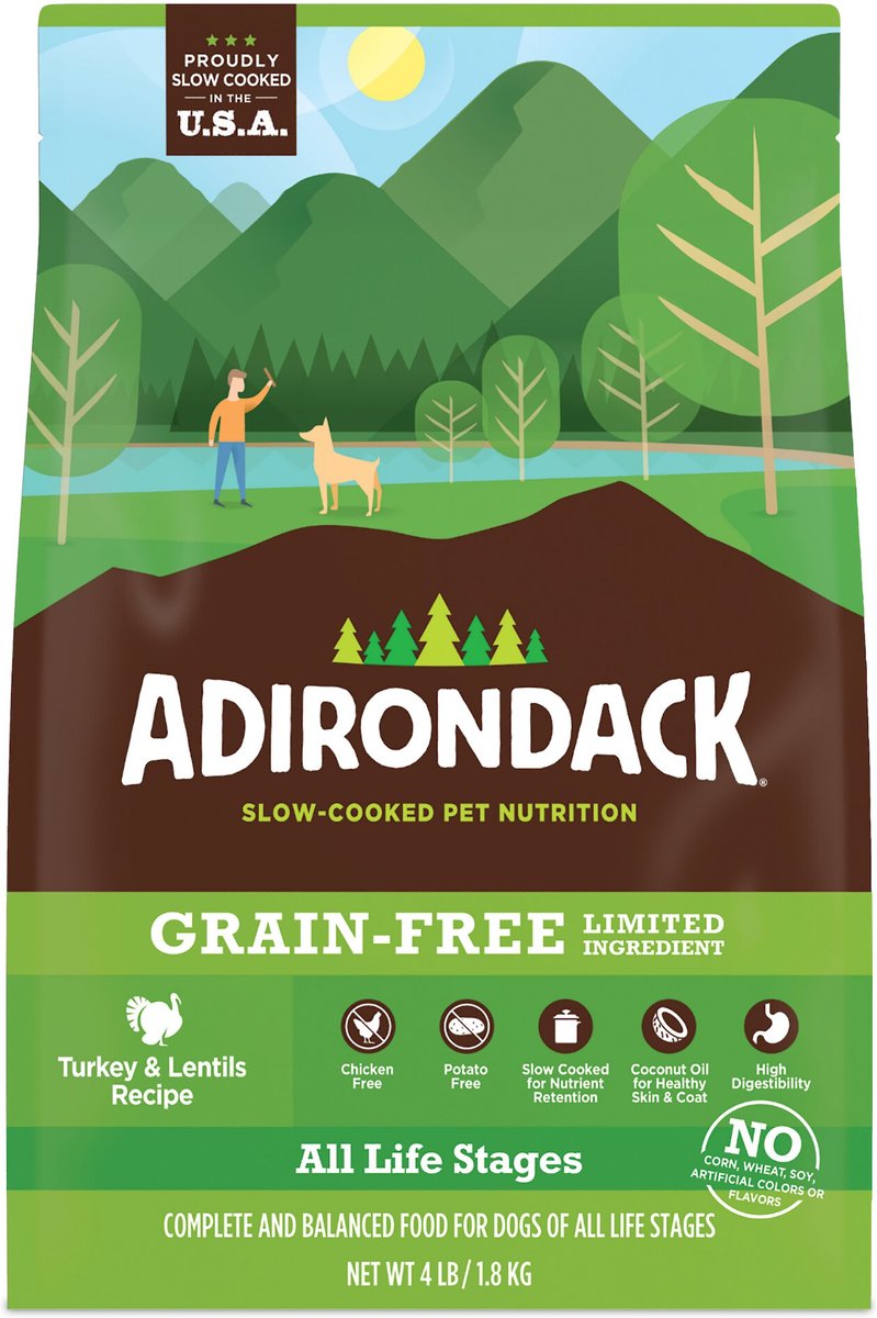 Adirondack Limited Ingredient Turkey and Lentils Recipe Grain-Free Dry Dog Food