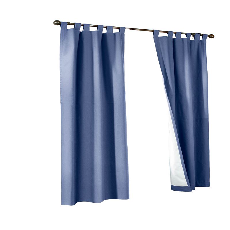 Myne Decor Weathermate Tab Top Wide Panel Pair each 80 x 84 in Blue