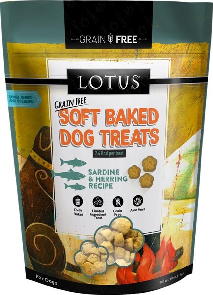 Lotus Soft-Baked Sardine and Herring Grain-Free Dog Treat