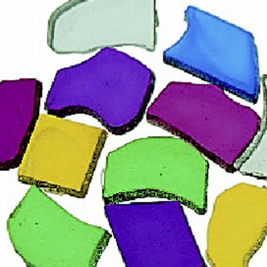 S S Worldwide Plastic Mosaic Tiles  1 lb. Bag