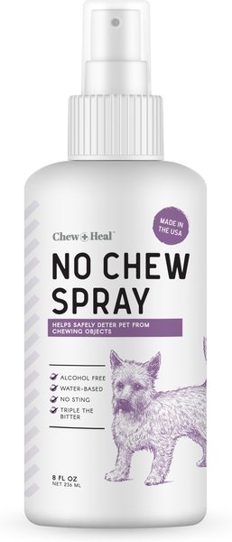 Chew + Heal No Chew Dog and Cat Spray， 8-oz bottle