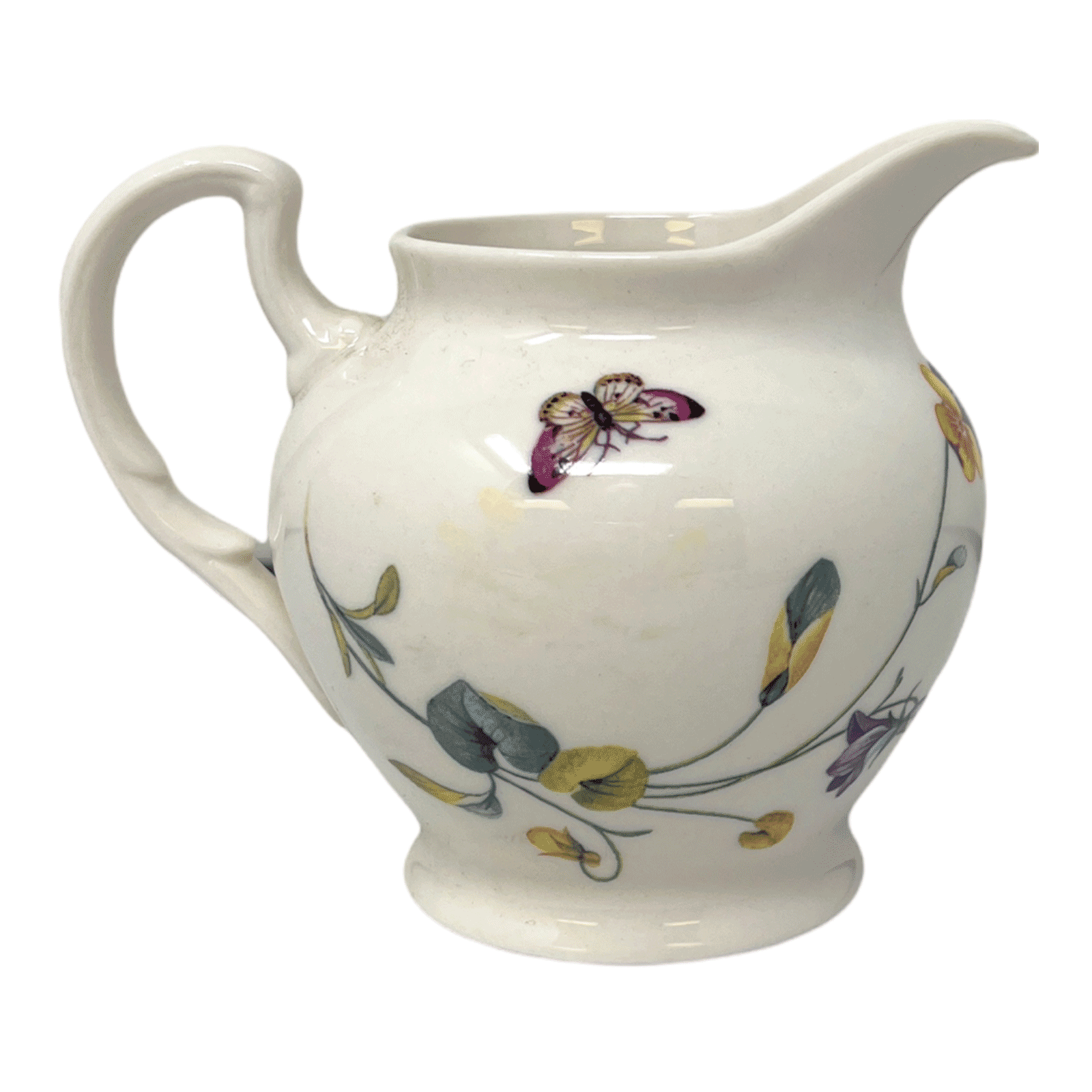 Northeast Home Goods Butterflies and Flowers Ceramic Creamer