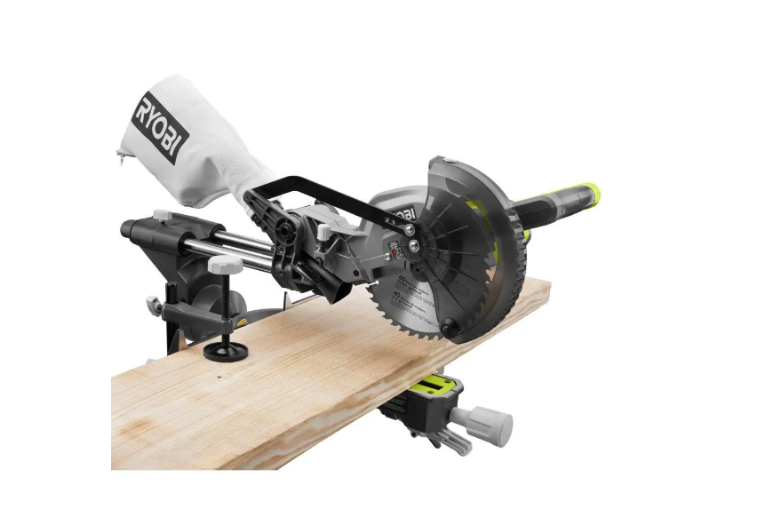 RYOBI PBT01B-PBP004 ONE+ 18V Cordless 7-1/4 in. Sliding Compound Miter Saw with HIGH PERFORMANCE Lithium-Ion 4.0 Ah Battery