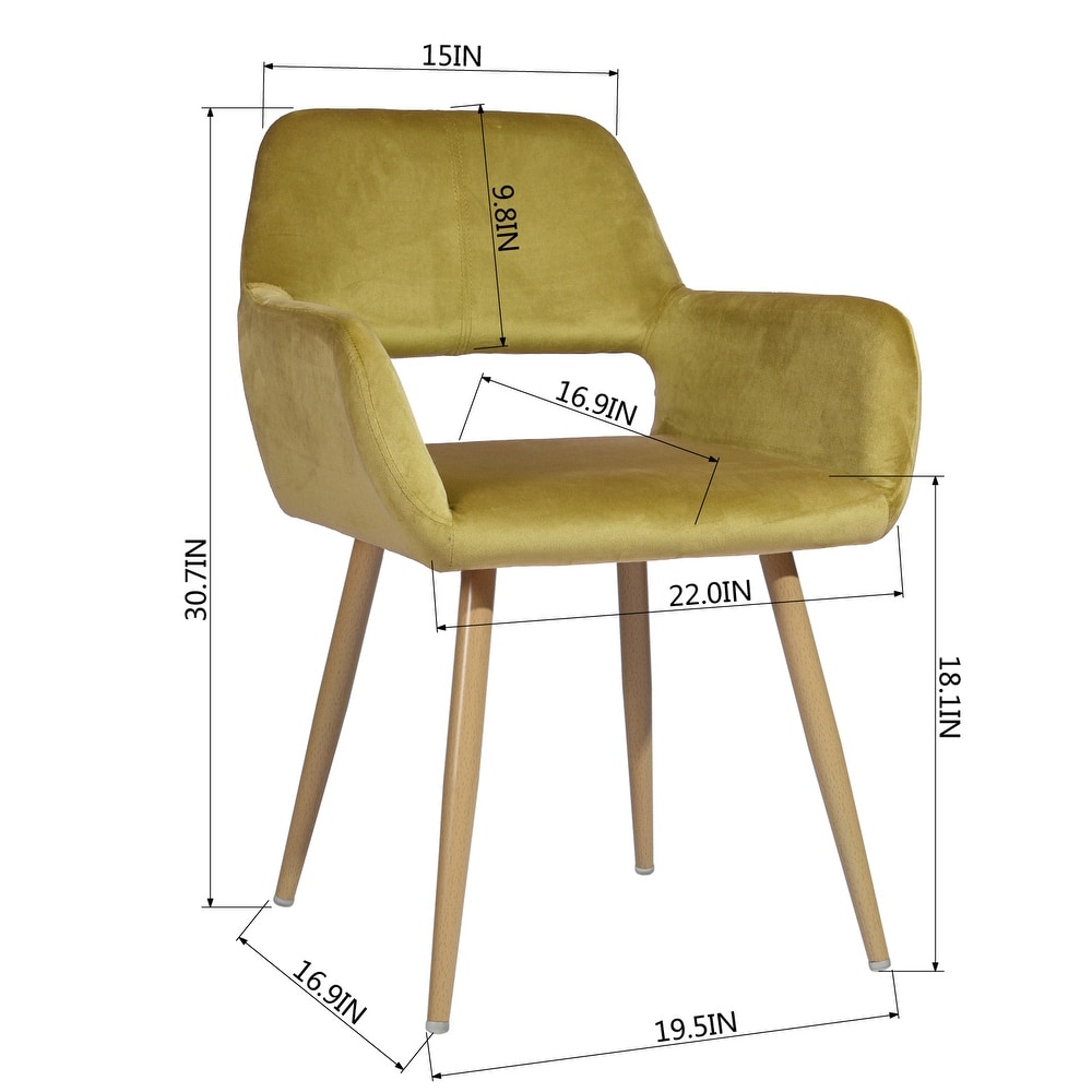 HomyLin Accent Side Chair Without Wheels for Dining Room Living Room