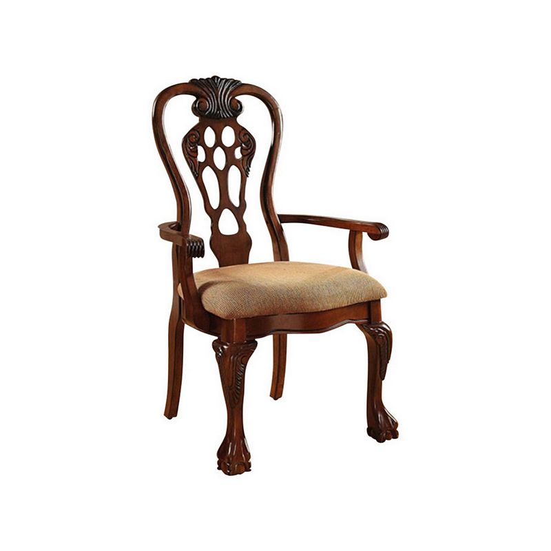 George Town Traditional George Town Arm Chair， Set of 2， Cherry Finish