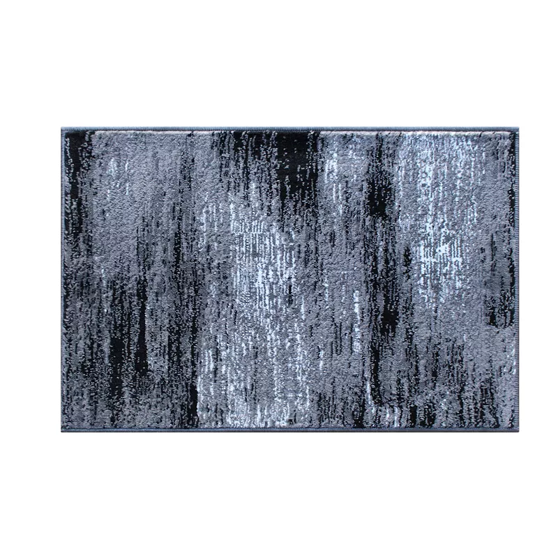 Masada Rugs Masada Rugs Trendz Collection 2'x3' Modern Contemporary Area Rug Mat in Gray， Black and White - Design Trz863