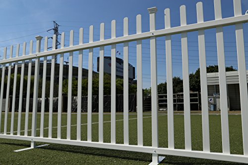 Zippity Outdoor Products ZP19026 Lightweight Portable Vinyl Picket Fence Kit w/Metal Base(42