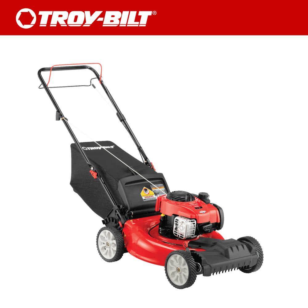 TroyBilt 21in 140cc Briggs and Stratton Self Propelled Gas Lawn Mower with Mulching Kit Included