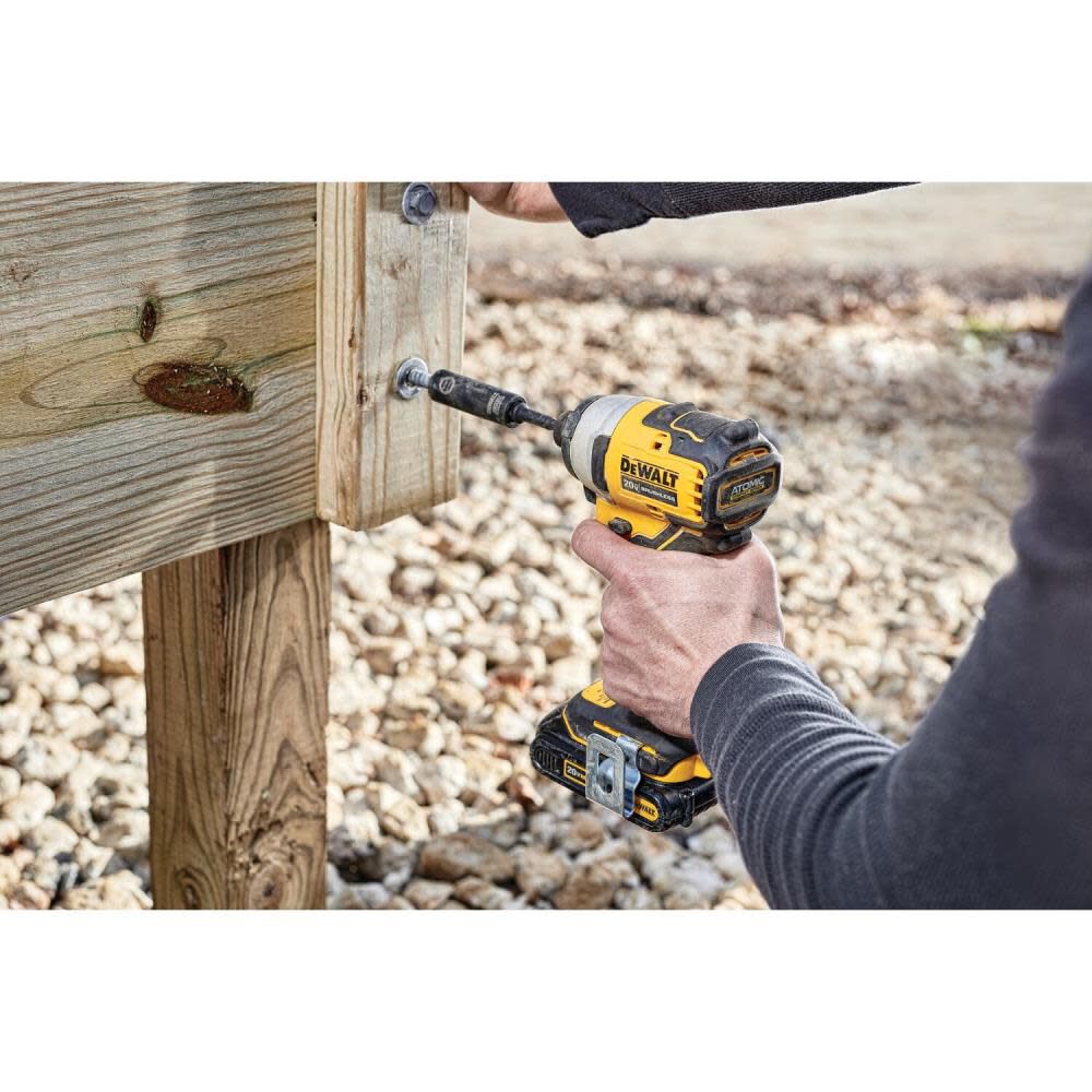 DEWALT 20V MAX* Atomic Compact 1/4in Impact Driver with 2Ah Battery Bundle DCB203-DCF809B from DEWALT