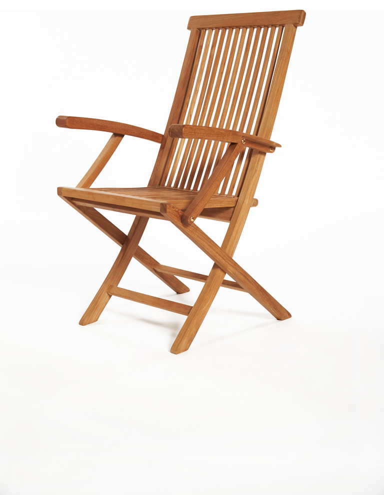 Teak Folding Armchair Klip Klap   Transitional   Outdoor Folding Chairs   by ARB Teak  ampSpecialties  Houzz