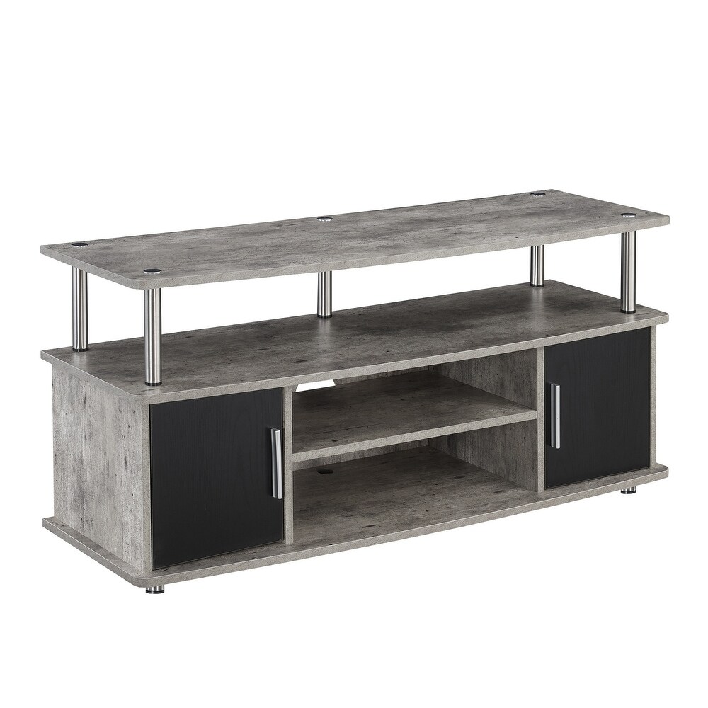 Convenience Concepts Designs2Go Monterey 55 inch TV Stand with Cabinets and Shelves