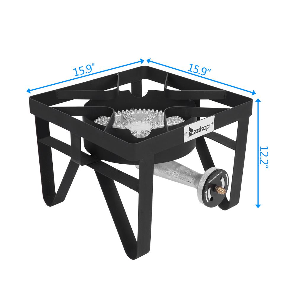 Winado 15'' Square Portable Propane 200,000-BTU Single Burner Outdoor Camp Stove